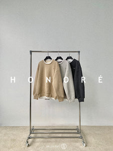 HONOR E 100% Cotton Plush Lined High Quality Crewneck Sweatshirt Women Sweatshirts