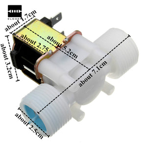 New Arrival Plastic Electric 12V Water Solenoid Valve DC 3/4" N/C Normally Closed Inlet Flow Control Electronic Data Systems