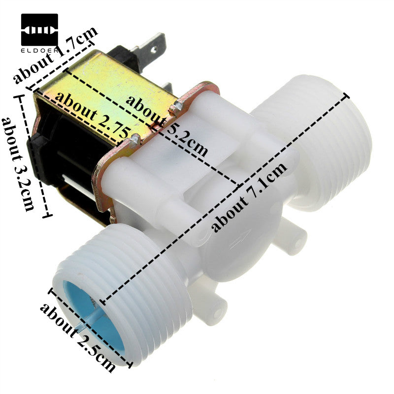 New Arrival Plastic Electric 12V Water Solenoid Valve DC 3/4